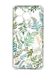 Чохол із потовщеними кутами на iPhone 15 Pro :: Рослинний фон (принт 377)