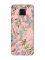 Матовий рожевий чохол на Xiaomi Redmi Note 9 Pro / 9S / 9 Pro Max :: Рослинний фон (принт 377)
