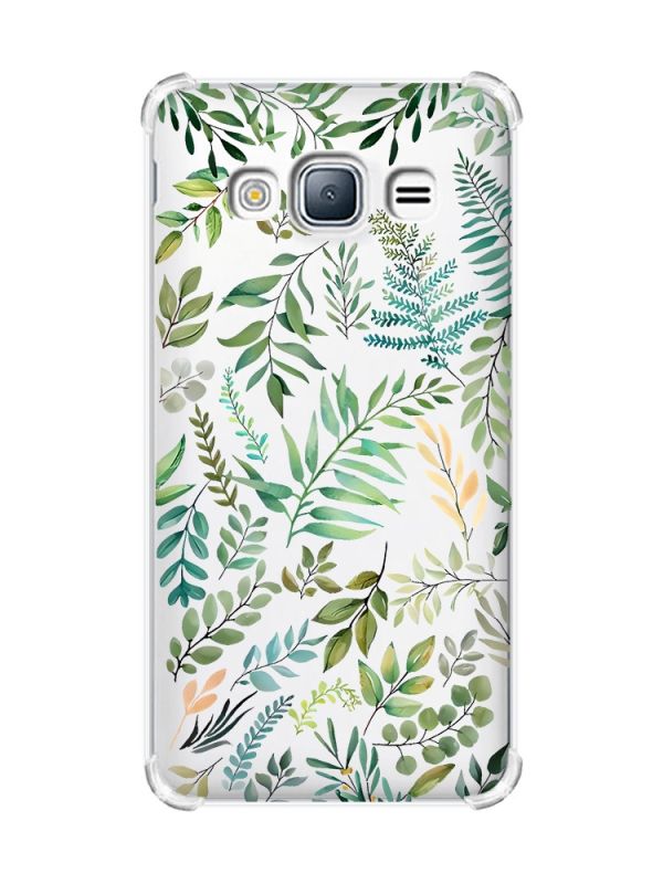 Чохол з потовщеними кутами на Samsung Galaxy J3(2016) J310 :: Рослинний фон (принт 377)