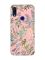 Матовий рожевий чохол на Xiaomi Redmi 7 :: Рослинний фон /принт 377/