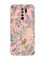 Матовий рожевий чохол на Xiaomi Redmi 9 :: Рослинний фон (принт 377)