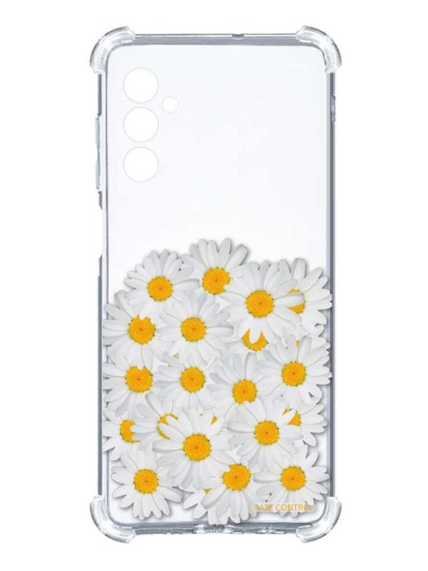 Чохол з потовщеними кутами на Samsung Galaxy A25 (A256) :: Букет ромашок (принт 40)