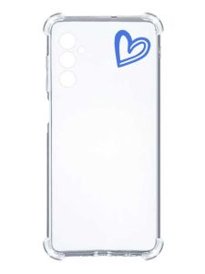 Чохол з потовщеними кутами на Samsung Galaxy A25 (A256) :: Сердечко синє (принт 48)