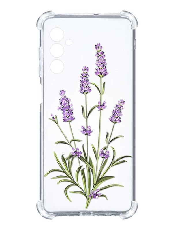 Чохол з потовщеними кутами на Samsung Galaxy A25 (A256) :: Гілочки лаванди (принт 266)
