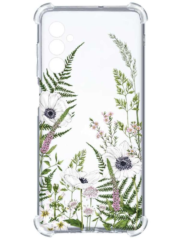 Чохол з потовщеними кутами на Samsung Galaxy A25 (A256) :: Квіти польові (принт 363)