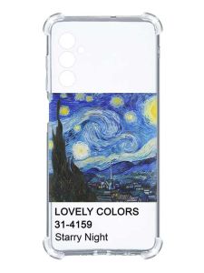 Чохол з потовщеними кутами на Samsung Galaxy M14 :: Зоряна ніч (принт 74)