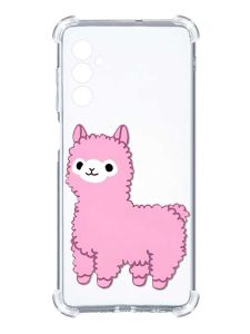 Чохол з потовщеними кутами на Samsung Galaxy M14 :: Лама рожева (принт 100)