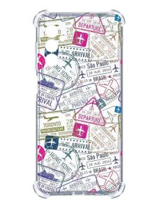 Чохол з потовщеними кутами на Samsung Galaxy M14 :: Подорожі. Штампи (принт 316)