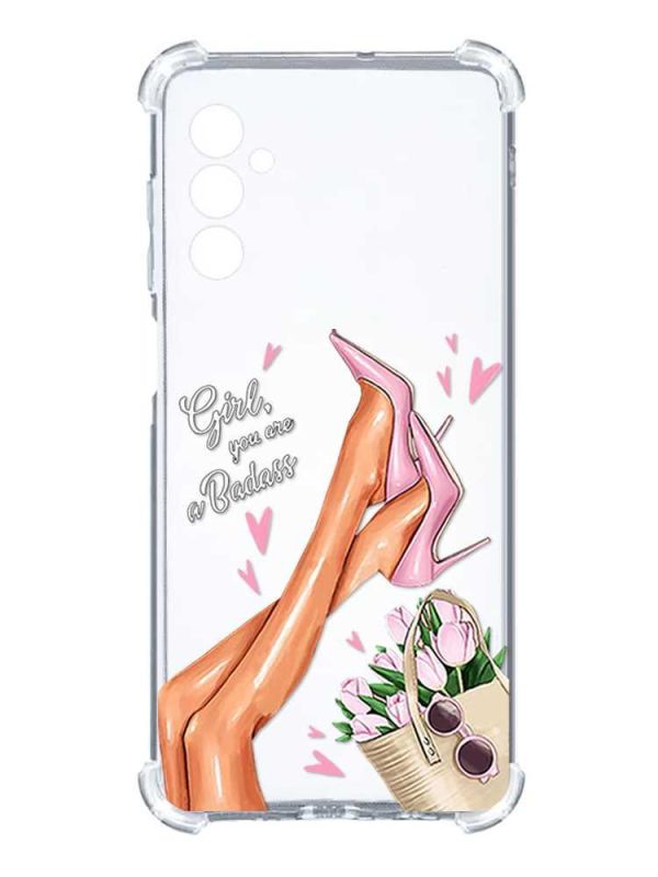 Чохол з потовщеними кутами на Samsung Galaxy M14 :: Ніжки (принт 62)