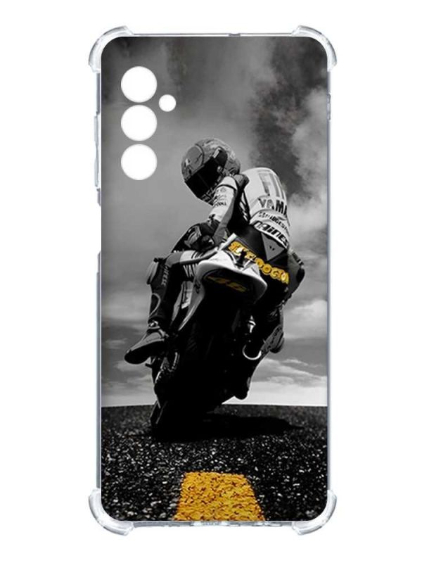 Чохол з потовщеними кутами на Samsung Galaxy M14 :: Мото (принт 69)