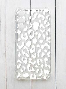 Чохол з потовщеними кутами на Samsung Galaxy A14 5G :: Леопардовий принт Білий (принт 375)