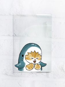 Обкладинка паспорт книжечку :: Котик-акула (принт 376)