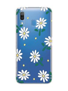 Прозорий чохол для Samsung Galaxy A30 (2019)/A20 (2019) :: Ромашки (принт 368)