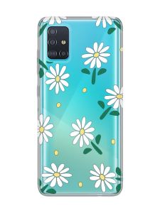 Прозорий чохол на Samsung Galaxy A51 :: Ромашки (принт 368)