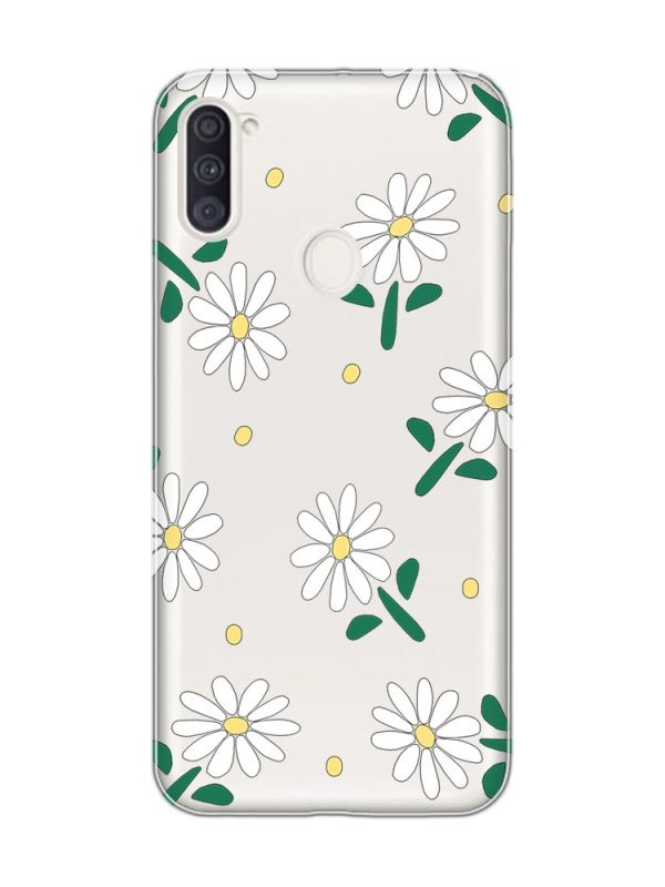 Прозорий чохол на Samsung Galaxy A11 :: Ромашки (принт 368)