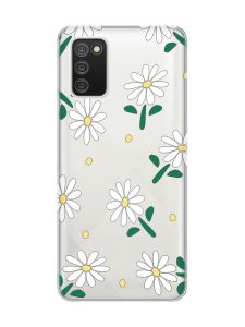 Прозорий чохол для Samsung Galaxy A02s :: Ромашки (принт 368)