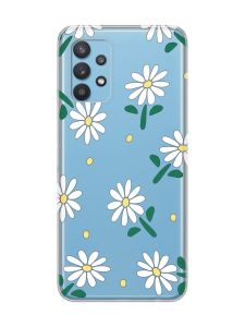 Прозорий чохол на Samsung Galaxy A32 :: Ромашки (принт 368)