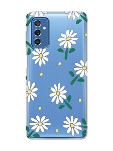 Прозорий чохол на Samsung Galaxy M52 :: Ромашки (принт 368)