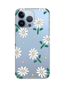 Прозорий чохол на Apple iPhone 13 Pro :: Ромашки (принт 368)