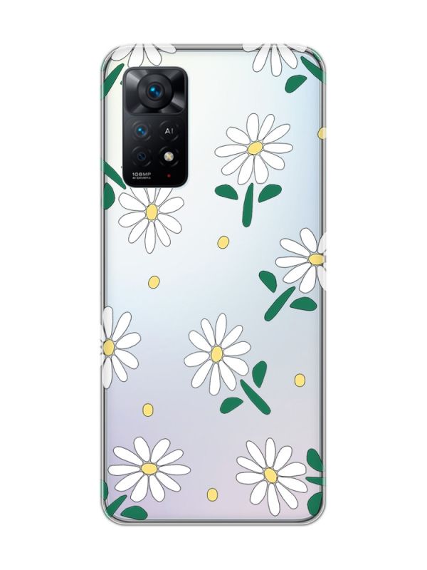 Прозорий чохол на Xiaomi Redmi Note 11 Pro :: Ромашки (принт 368)