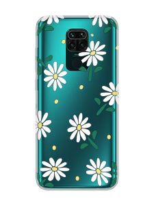 Прозорий чохол на Xiaomi Redmi Note 9 :: Ромашки (принт 368)