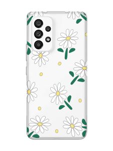 Прозорий чохол на Samsung Galaxy A53  :: Ромашки (принт 368)