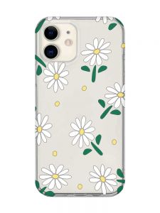 Прозорий чохол на iPhone 12 mini :: Ромашки (принт 368)