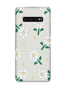 Прозорий чохол на Samsung Galaxy S10 :: Ромашки (принт 368)