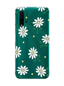 Прозорий чохол на Xiaomi Redmi 9T  :: Ромашки (принт 368)