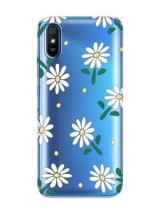 Прозорий чохол на Xiaomi Redmi 9A  :: Ромашки (принт 368)