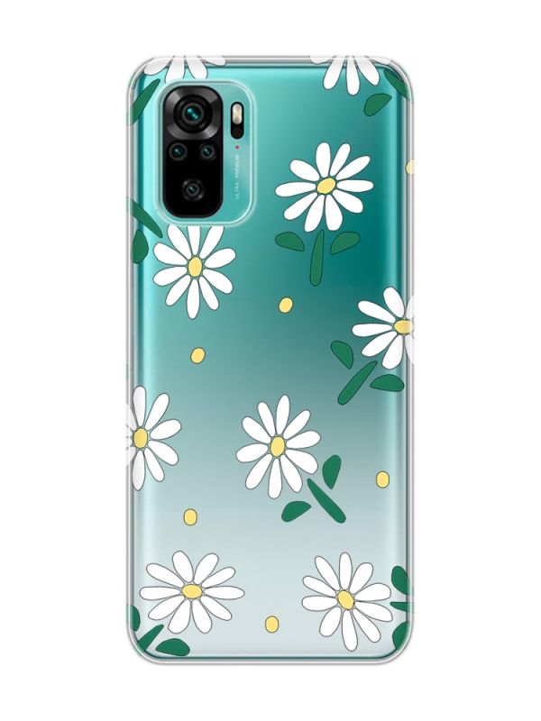 Прозорий чохол на Xiaomi Redmi Note 10 / Note 10s  :: Ромашки (принт 368)