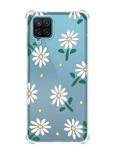 Чохол з потовщеними кутами на Samsung A12 4G :: Ромашки (принт 368)
