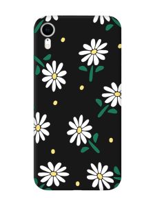 Матовий чорний чохол на Apple iPhone XR :: Ромашки (принт 368)