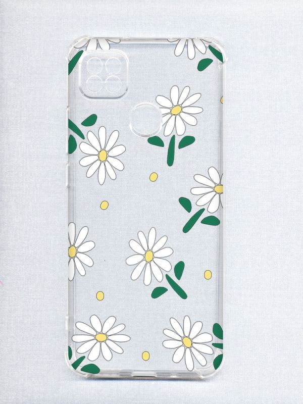 Чохол з потовщеними кутами на Xiaomi Redmi 9C/10A :: Ромашки (принт 368)