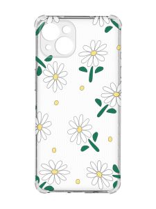 Чохол із потовщеними кутами на iPhone 15 Plus :: Ромашки (принт 368)