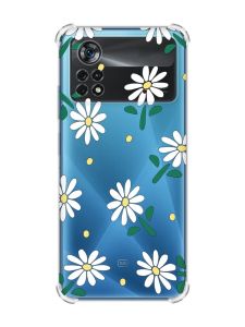 Чохол з потовщеними кутами на Xiaomi Poco X4 Pro 5G :: Ромашки (принт 368)