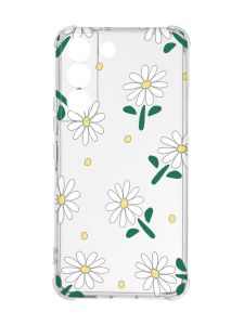 Чохол із потовщеними кутами на Samsung Galaxy S22 :: Ромашки (принт 368)