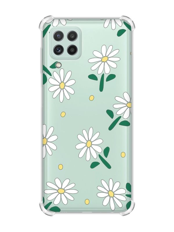 Чохол з потовщеними кутами на Samsung Galaxy M32/A22/M22 4G :: Ромашки (принт 368)