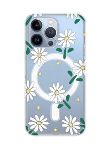 Магнітний чохол на iPhone 13 Pro (6.1) із підтримкою MagSafe :: Ромашки (принт 368)