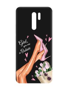 Матовий чорний чохол на Xiaomi Redmi 9 :: Ніжки (принт 62)