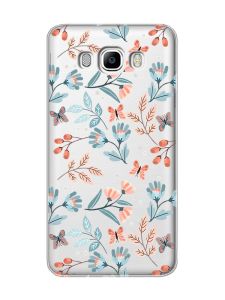 Прозорий чохол на Samsung Galaxy J7(2016) J710 :: Квітковий фон (принт 370)