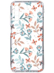 Прозорий чохол на Samsung Galaxy A34 5G/A346 :: Квітковий фон (принт 370)