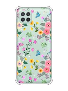 Чохол із потовщеними кутами на Samsung Galaxy A22 5G / A22s 5G :: Квітковий фон (принт 369)