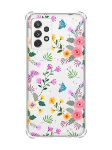 Чохол з потовщеними кутами на Samsung Galaxy A72 (A725) :: Квітковий фон (принт 369)