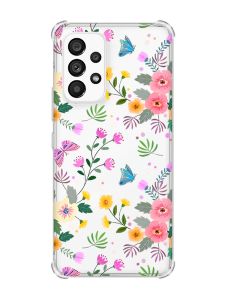 Чохол з потовщеними кутами на Samsung Galaxy A53 :: Квітковий фон (принт 369)