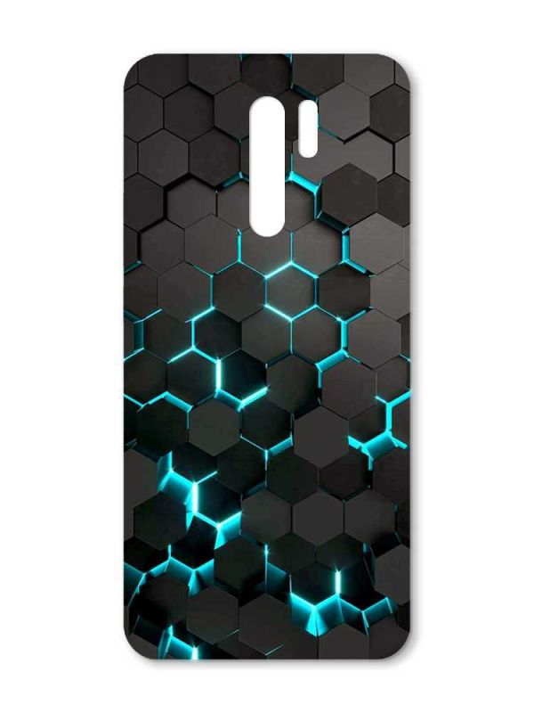 Матовий чорний чохол на Xiaomi Redmi 9 :: Соти 3D (принт 357)
