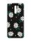 Матовий чорний чохол на Xiaomi Redmi 9 :: Ромашки (принт 368)