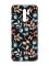 Матовий чорний чохол на Xiaomi Redmi 9 :: Квітковий фон (принт 370)