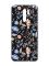 Матовий чорний чохол на Xiaomi Redmi 9 :: Квітковий фон (принт 371)