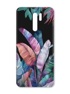 Матовий чорний чохол на Xiaomi Redmi 9 :: Тропіки (принт 372)